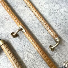 【B142】屋内用木製手すり/介護/歩行補助/中古/現状品の画像