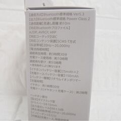 新品 DAISO 完全ワイヤレスイヤホン TWS005 ブラック micro Bluetooth 5.3 札幌市 白石店の画像