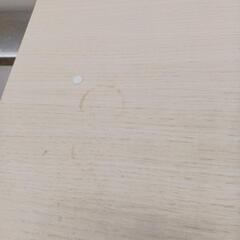 【ドリーム尾浜店】ミニ食器棚　WH　※シミあり　高さ(H)90×幅 (W)59×奥行(D)29(cm)の画像