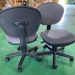 サンワサプライ　中古オフィスチェア2脚セットの画像