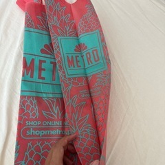 フィリピン SMモール METRO エコバッグ ピンク パイナップルの画像