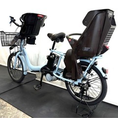 1年保証 送料無料　新型　パナソニック　20インチ　水色　電動アシスト自転車 g810の画像