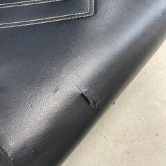 ゲーミングチェア　No.3732　リクライニング、高さ調整可能　グレー　※合皮破れあり　【リサイクルショップどりーむ天保山】の画像
