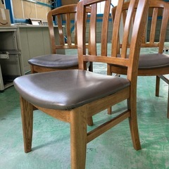 木製ダイニングチェア3脚セットの画像