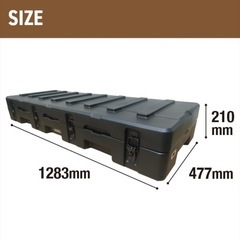 RIXBOX RUGGED CASE 85L リックスボックス ラギットケース 85リットル ブラックグレー多機能 頑丈 アウトドア　収納 運搬 旅行 旅の画像