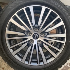 エルグランド(22年式）アルミとスタッドレス225/55R18 7分山ナット付の画像