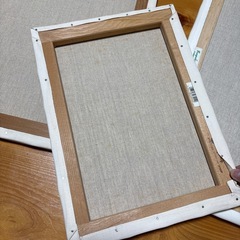 張りキャンバス　3枚セットの画像