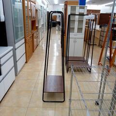 リユースのサカイ太田店★ジモティ割あり★  ハンガーラック ブラウン✕ブラック H150.5×D38×W64 クリーニング済み OJ10353の画像