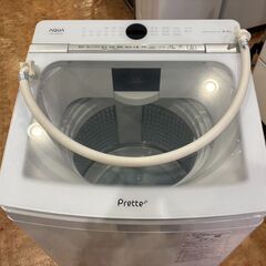 【愛品館 市原店】AQUA　2021年製　8.0Kg洗濯機　AQW-GVX80J　【愛市I4S034006-104】の画像