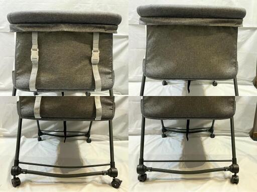 besrey 3wayベビーベッド蚊帳付き 折りたたみ ゆりかご 収納かご付き 展示品 ベビーベッド ゆりかご 3way 折りたたみ 木製 蚊帳