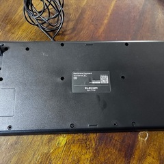 【超美品】ELECOM 有線キーボード TK-FCM103BKの画像