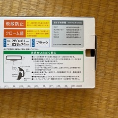 バックミラーの画像