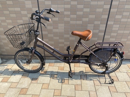 【8/10点検済】3人乗り　非電動自転車20インチ　3段ギア　プチママンミニプラス