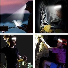 充電式 ヘッドランプ ライトヘッドランプ ワイドビームヘッドランプ 懐中電灯
の画像