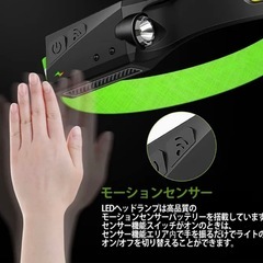 充電式 ヘッドランプ ライトヘッドランプ ワイドビームヘッドランプ 懐中電灯
の画像