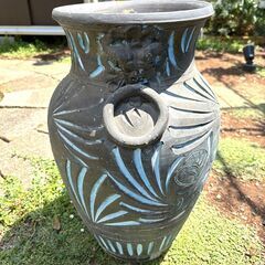 イタリア製 陶器 傘立て USED ガーデニングにもの画像