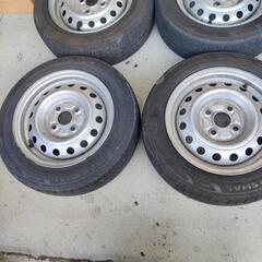 13インチ 5Jスチールホイール 155/65r13の画像