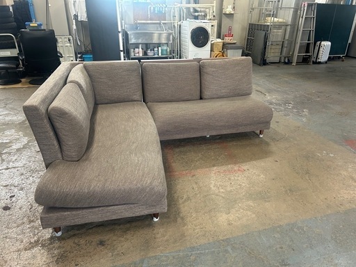 【ニトリ製 コーナーソファ（茶）コンセント付き】2台セット