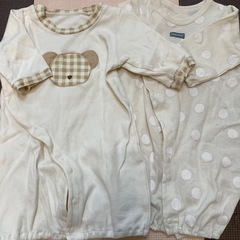 新生児　50〜60 カバーオール　ロンパース　4点セットの画像