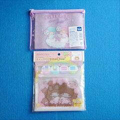【新品 / セリア×キキララ】グッズ 4点セット / ポーチ・ケ－ス・巾着の画像