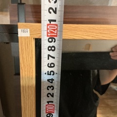 木製スタンドミラー🪞✨ お買い得❗️鏡 ミラー 全身鏡 肌色 高さ120,7cm の画像
