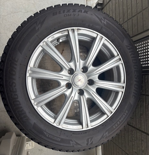 【最終特別価格】スタッドレスタイヤホイールセット  225/60-17 ブリヂストン DM-V3 WedsJorker
