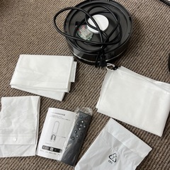 【中古品】Hot＋Cool Bladeless Fan ホットアンドクール 冷暖兼用 タワーファン グレー am-046の画像