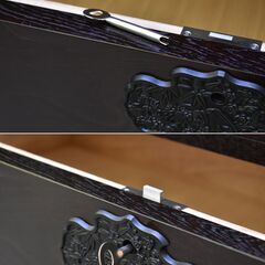 ≪zyt2381ジ≫ 三舟木工 和箪笥 7段8杯 3尺4寸巾 四君子 鍵あり 幅約106cm 高さ約146cm 和箪笥/民芸箪笥/欅/大川家具/中古家具/宮城県仙台市 70731-11の画像