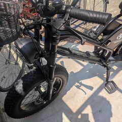 [引取限定] 【ほぼ新品】CYCOO GHOST 電動アシスト自転車 ブラックの画像