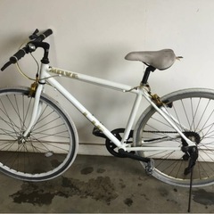 △ v 岐阜発/ L.I.G/ MOVE/ クロスバイク/ 7段変速/ 自転車/ 700×28c/ サドル破れあり/ 走行確認/ 現状品/ R7.6/2 △A-1
の画像