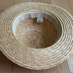 麦わら帽子　サイズ50cm 帽子クリップ付　風で飛ばされないの画像