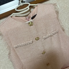 SaturdayClub サタデイクラブ フリンジトリムボタンワンピースの画像