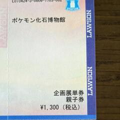 ポケモン化石博物館  親子券の画像