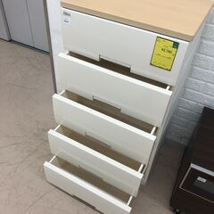 【ジャングルジャングル和歌山店】【Wa1930】プラチェスト ５段リユースショップ リサイクルショップ 中古家具 中古家電 中古自転車 古着 冷蔵庫 洗濯機 エアコン 電子レンジ テレビ オフィス家具 ヴィンテージ アンティーク  和歌山市 岩出市 海南市 岬町 和歌山 大阪の画像