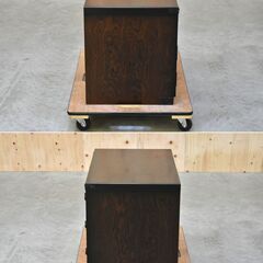 ≪zyt2382ジ≫ 三丸家具工芸 和箪笥型テレビ台 幅75cm 高さ50cm 和風/TVボード/ローボード/欅/三丸民芸/大川家具/中古家具/宮城県仙台市 70731-15の画像