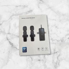【新品未使用】ピンマイク ワイヤレスマイク iPhone Android カメラ対応 2人同時の画像
