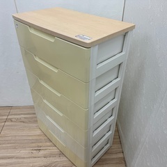 【トレファクマーケット千葉おゆみ野店】ご来店いただける方限定！ 収納がたくさんできる6段プラチェストのご紹介です！の画像