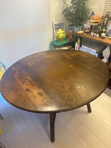 ERCOL オールドコロニアル 伸長式 ダイニングバタフライテーブル アーコール 希少】ERCOL オールドコロニアル 伸長式 ダイニングバタフライ