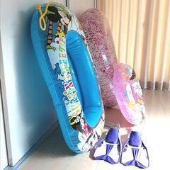 キッズボート　浮き輪60/120  子供用フィンの画像