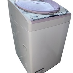 SHARP　全自動洗濯乾燥機 洗濯7.0kg 乾燥3.5kg ES-TX73-A 2014年製造 節水 穴なしステンレス槽 ピンクの画像
