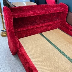 【ジモティー割引で最大15％OFF⭐️】 ベロア ダブルベッド 畳敷の画像