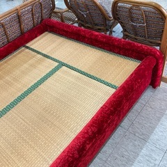 【ジモティー割引で最大15％OFF⭐️】 ベロア ダブルベッド 畳敷の画像