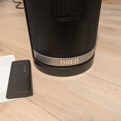 DREO セラミックヒーター／Ceramic Heater – リモコン・首振り・温度調整付き / Remote, Oscillation, Temp Controlの画像