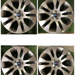 スバルレガシィ 純正アルミホイール ２本セット　17インチ5穴PCD100 美品 SUBARU スバル レガシィ 純正 17インチ 7J+55 PCD100 215/45R17