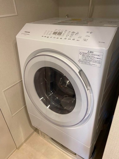 配達要相談?美品 2022年式 TOSHIBA ドラム式洗濯機 自動洗剤投入