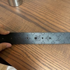 早い者勝ち、美品✨　louisvuitton ルイヴィトン ベルト モノグラム 黒 革の画像