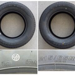 【新品、未使用品／2023年製】スタッドレスタイヤ／2本セット／KENDAKR 36／215/65R/15 96Q／ICETECH NEOの画像