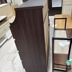 リユースのサカイ栃木店★ジモティ割あり★  チェスト ブラウン W75×D41×H112 クリーニング済み TC10079の画像