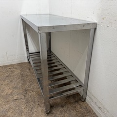 ステンレス　業務用　作業台　厨房　飲食店　W１２００ｘD４５０ｘH８００ｍｍの画像