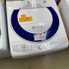 リサイクルショップどりーむ荒田店　No4301 洗濯機　シャープ　２０１０年製　７kg容量　便利な大き目洗濯機♪　お買い得品♪の画像